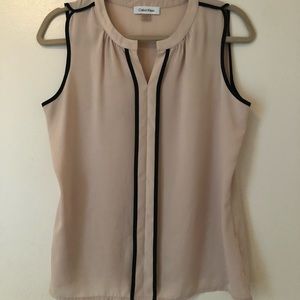 🌟nude pink sleeveless blouse